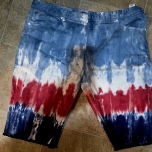 Tie-Dye Jean Shorts